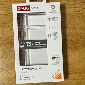 ZAGG Crystal Palace Clear Case for Google Pixel 7 Pro